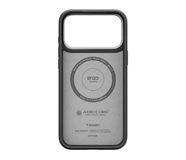 Spigen Enzo Aramid ”T” Mag Magsafe do Iphone 17 Pro Black/Silver - 1359815 - zdjęcie 2